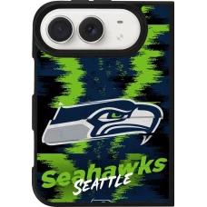Coque iPhone Duo - Silicone rigide noir Super Bowl 26 Seattle 2