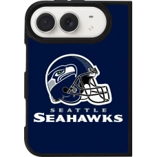 Coque iPhone Duo - Silicone rigide noir Super Bowl 26 Seattle 3
