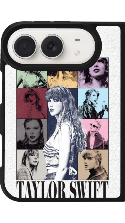 Coque iPhone Duo - Silicone rigide noir Taylor Swift The Eras Tour