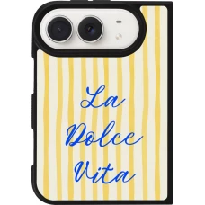 Coque iPhone Duo - Silicone rigide noir The good life 2026