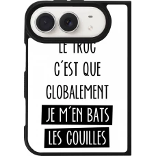 iPhone Duo Case Hülle - Silikon schwarz Le truc globalement bats les couilles