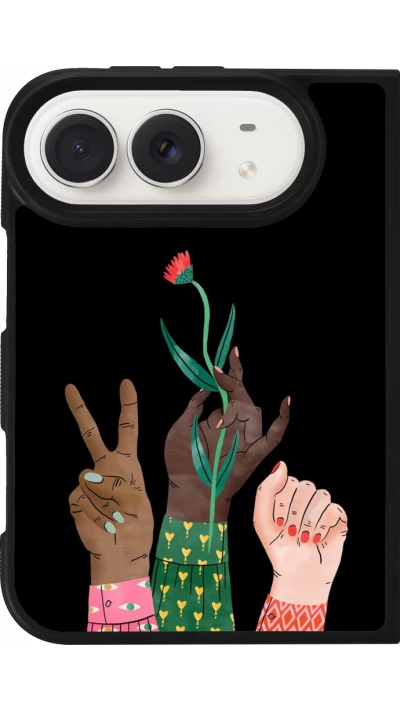Coque iPhone Duo - Silicone rigide noir Womens day 2026 2