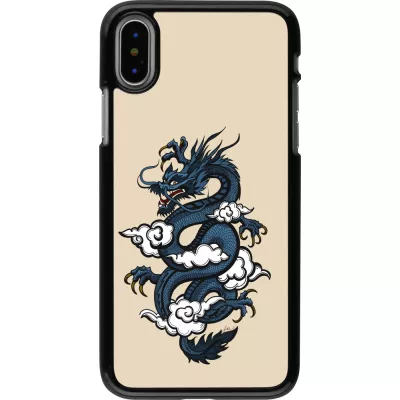 Coque iPhone X / Xs - Blue Dragon Tattoo