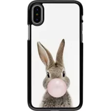 iPhone X / Xs Case Hülle - Easter 2023 bubble gum bunny