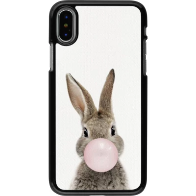 iPhone X / Xs Case Hülle - Easter 2023 bubble gum bunny