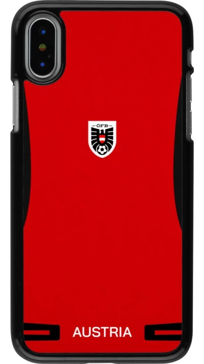 iPhone X / Xs Case Hülle - O?sterreich 2026 personalisierbares Fussballtrikot