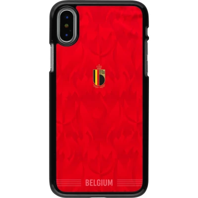 Coque iPhone X / Xs - Maillot de football Belgique 2026 personnalisable