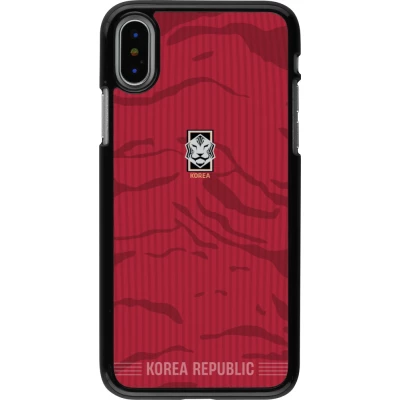 Coque iPhone X / Xs - Maillot de football Corée du Sud 2026 personnalisable