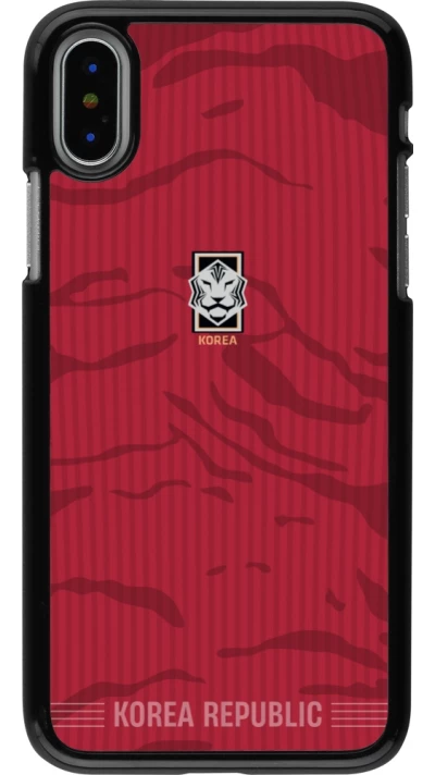 iPhone X / Xs Case Hülle - Südkorea 2026 personalisierbares Fussballtrikot