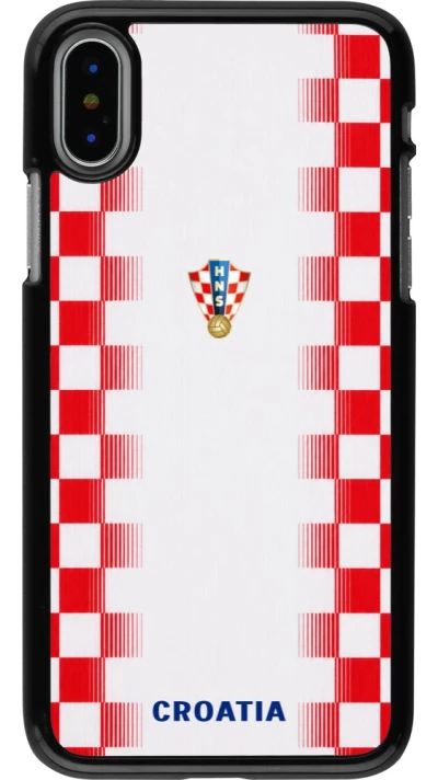 iPhone X / Xs Case Hülle - Kroatien 2026 personalisierbares Fussballtrikot