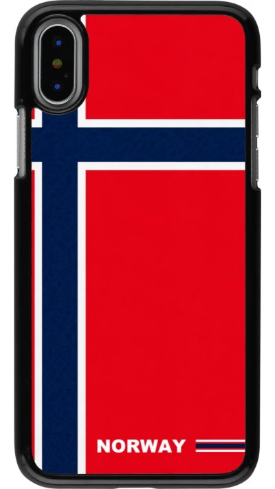 iPhone X / Xs Case Hülle - Norwegen 2026 personalisierbares Fussballtrikot