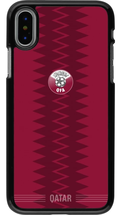 iPhone X / Xs Case Hülle - Qatar 2026 personalisierbares Fussballtrikot