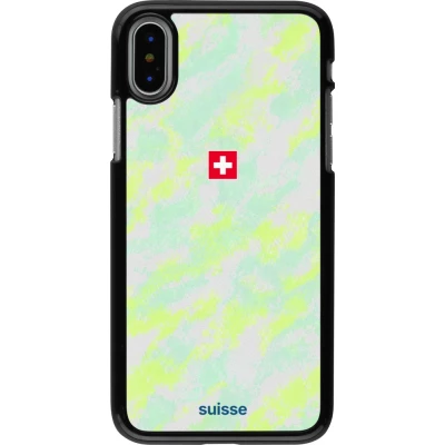 Coque iPhone X / Xs - Maillot de football Suisse Away 2026 personnalisable