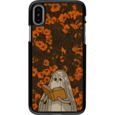 iPhone X / Xs Case Hülle - Halloween 2026 Ghost reading