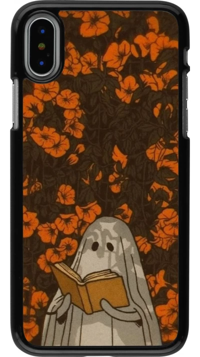iPhone X / Xs Case Hülle - Halloween 2026 Ghost reading
