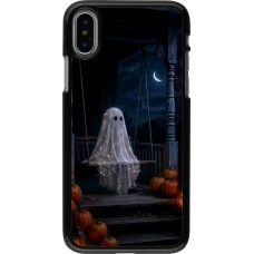 iPhone X / Xs Case Hülle - Halloween 2026 Ghost on a swing