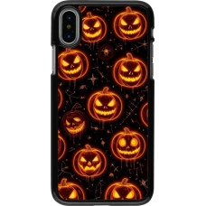 iPhone X / Xs Case Hülle - Halloween 2026 Pattern Pumpkins