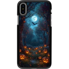iPhone X / Xs Case Hülle - Halloween 2026 Road of Pumpkins