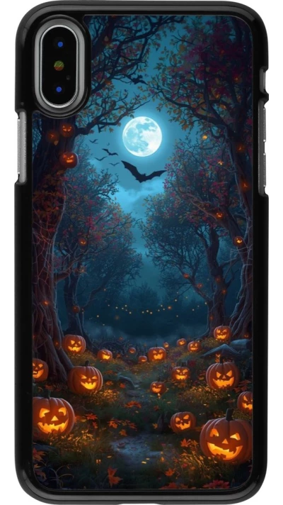 iPhone X / Xs Case Hülle - Halloween 2026 Road of Pumpkins