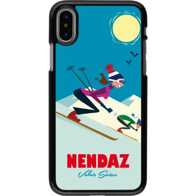 Coque iPhone X / Xs - Nendaz Ski Downhill