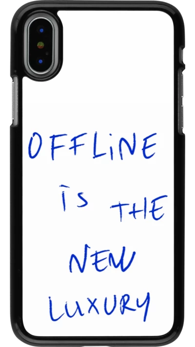 iPhone X / Xs Case Hülle - Offline is the new luxury