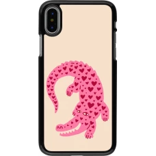 Coque iPhone X / Xs - Pink crocodile 2026