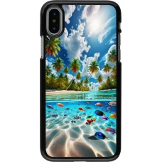 iPhone X / Xs Case Hülle - Strandparadies