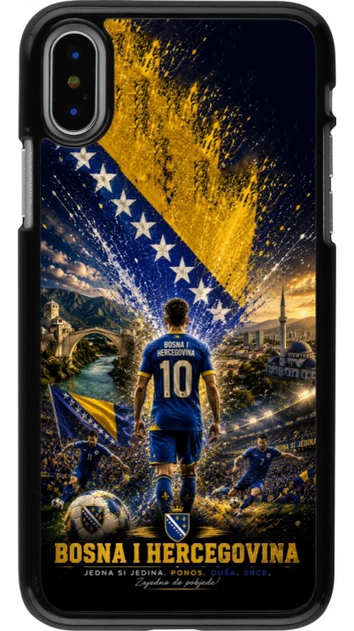 iPhone X / Xs Case Hülle - Fussball Bosnien und Herzegowina splash 2026