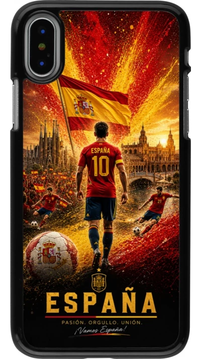 iPhone X / Xs Case Hülle - Fussball Espanien splash 2026
