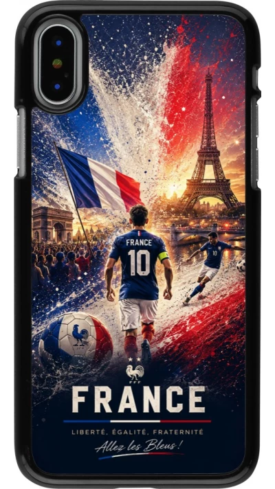 iPhone X / Xs Case Hülle - Fussball Frankreich splash 2026