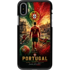 iPhone X / Xs Case Hülle - Fussball Portugal splash 2026