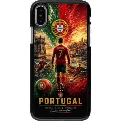 Coque iPhone X / Xs - Football Portugal splash 2026