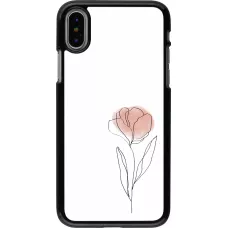 iPhone X / Xs Case Hülle - Spring 23 minimalist flower
