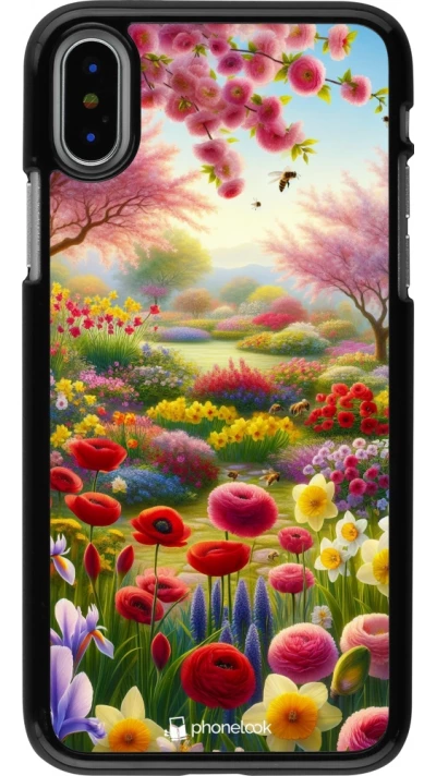 iPhone X / Xs Case Hülle - Frühling 25 Strauß Frühling