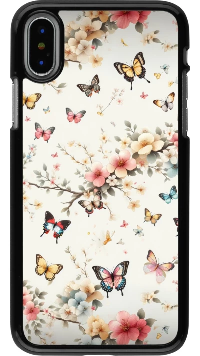 iPhone X / Xs Case Hülle - Frühling 25 Leichte Schmetterlinge