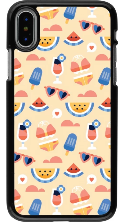 iPhone X / Xs Case Hülle - Pattern Summer 2026
