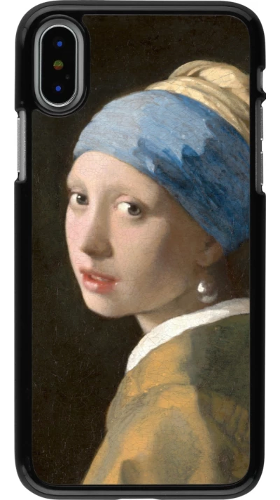 Coque iPhone X / Xs - Tableau art - La Jeune fille à la perle - Johannes Vermeer