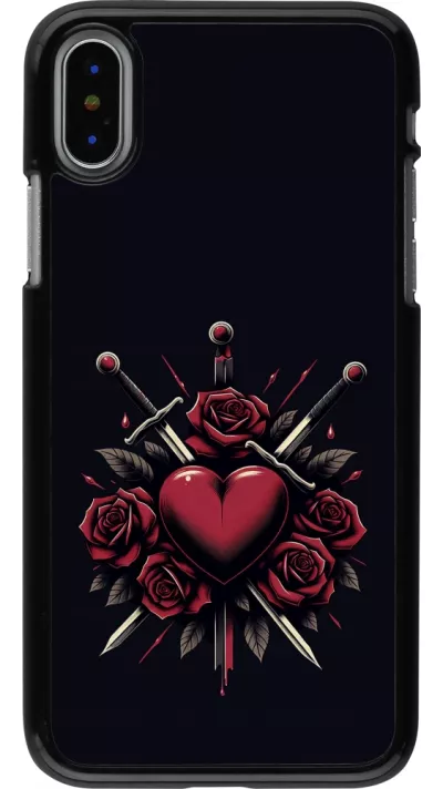 Coque iPhone X / Xs - Valentine 2024 gothic love
