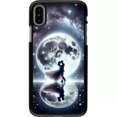 iPhone X / Xs Case Hülle - Valentin 2024 Liebe unter dem Mond