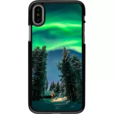 iPhone X / Xs Case Hülle - Winter 22 Northern Lights