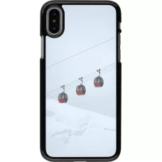 iPhone X / Xs Case Hülle - Winter 22 ski lift