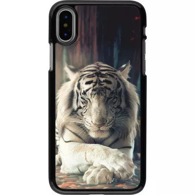 Hülle iPhone X / Xs - Zen Tiger
