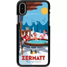 iPhone X / Xs Case Hülle - Zermatt Mountain Jacuzzi