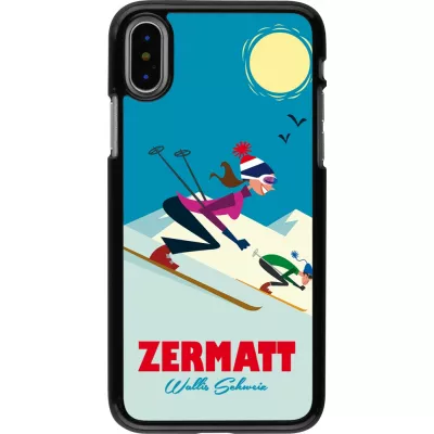 Coque iPhone X / Xs - Zermatt Ski Downhill