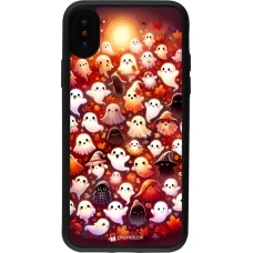 iPhone X / Xs Case Hülle - Silikon schwarz Gespenster Herbst niedlich