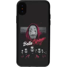 Coque iPhone X / Xs - Silicone rigide noir Bella Ciao