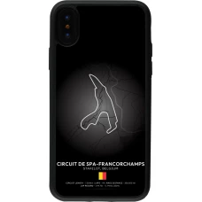 iPhone X / Xs Case Hülle - Silikon schwarz F1 Track 2025 Belgium