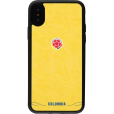 iPhone X / Xs Case Hülle - Silikon schwarz Kolumbien 2026 personalisierbares Fussballtrikot