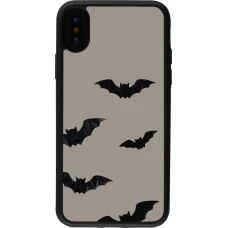 iPhone X / Xs Case Hülle - Silikon schwarz Halloween 2026 Bats