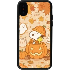 iPhone X / Xs Case Hülle - Silikon schwarz Halloween 2026 Snoopy Halloween